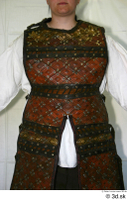  Photos Medieval Brown Vest on white shirt 3 brown vest historical clothing upper body 0001.jpg